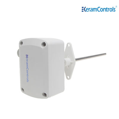 Датчик температуры установленный трубопроводом с зондом длины 65mm